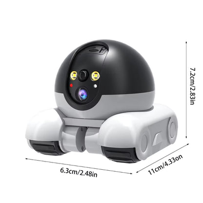 Mobile Robot Camera with 1080P Real Time and Remote Control for Pet Indoor Home Monitoring