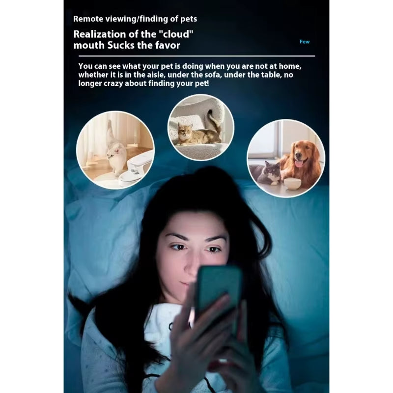 Mobile Robot Camera with 1080P Real Time and Remote Control for Pet Indoor Home Monitoring